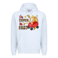 White i'm comin in fast Premium Hoodie - LillyAllenDesigns