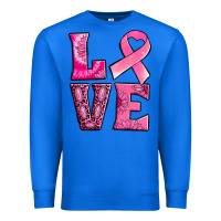 True Royal Breast Cancer love Premium Sweatshirt - NancyCooperArtShop