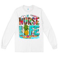 White nurse life summer Long Sleeve Tee - AdoDesignShop