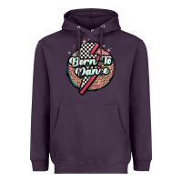 Plum born to dance Heavyweight Hoodie - MaliasSmallBusiness