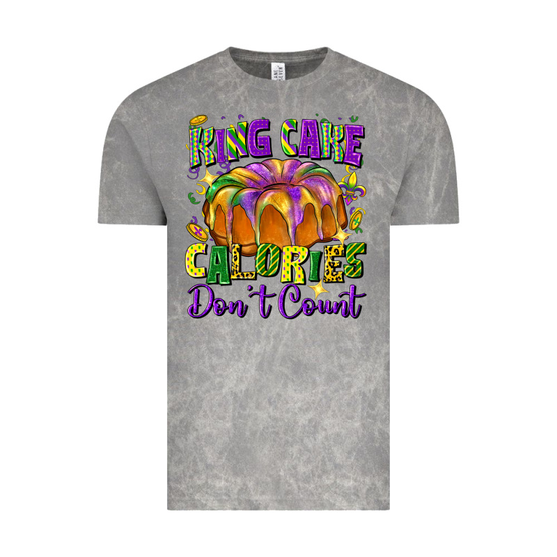 King Cake Calories Don't Count Vintage Tee by FaDigitalArtStudio | Teevron