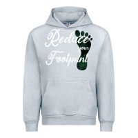 Heather Grey Climate Change Reduce Your Carbon Footprint Gift Urban Hoodie - Bettercallsaul