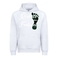 White Climate Change Reduce Your Carbon Footprint Gift Urban Hoodie - Bettercallsaul