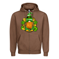 Chestnut st patricks day gnomes horseshoe shamrock gold Zipper Hoodie - Artiststas
