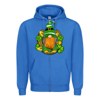 True Royal st patricks day gnomes horseshoe shamrock gold Zipper Hoodie - Artiststas