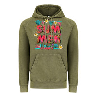 Vintage Olive summer  vibes Vintage Hoodie - texasbilliewilder