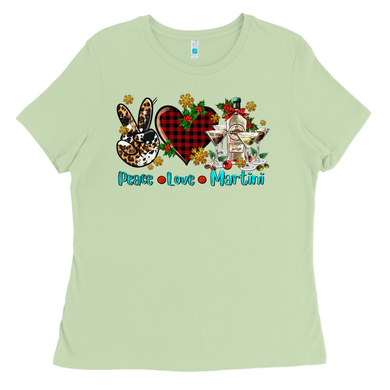 Peace Love Martini Ladies Tee by AdoDesignShop | Teevron