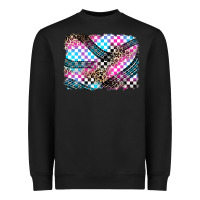Black race background Heavyweight Sweatshirt - Zillion Design Studio