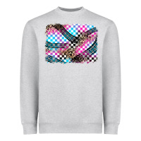 Heather Grey race background Heavyweight Sweatshirt - Zillion Design Studio