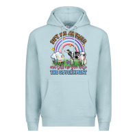 Blue Mist buy me animals and tell me you hate the government Premium Hoodie - LillyAllenDesigns