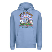 Colony Blue buy me animals and tell me you hate the government Premium Hoodie - LillyAllenDesigns