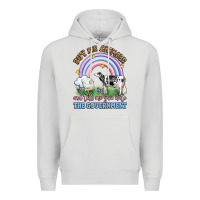 Dove Grey buy me animals and tell me you hate the government Premium Hoodie - LillyAllenDesigns