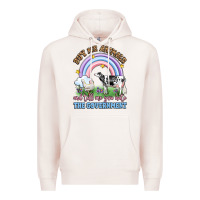 Pale Pink buy me animals and tell me you hate the government Premium Hoodie - LillyAllenDesigns