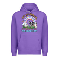 Purple buy me animals and tell me you hate the government Premium Hoodie - LillyAllenDesigns
