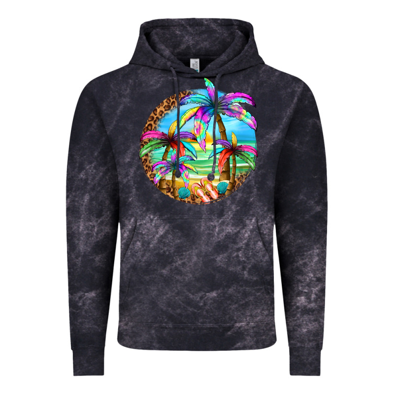 Summer Colorful Palms Vintage Hoodie by texasbilliewilder | Teevron