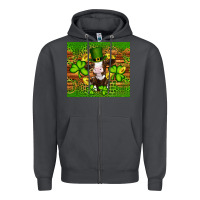 Smoke st patricks day cow Zipper Hoodie - Artiststas
