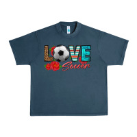 Midnight Navy love soccer Urban Heavy Tee - HRA Design Shop
