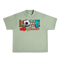 Oil Green love soccer Urban Heavy Tee - HRA Design Shop