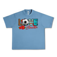 Pebble Blue love soccer Urban Heavy Tee - HRA Design Shop
