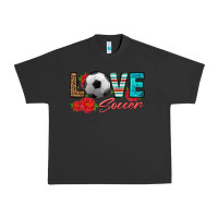 Pigment Black love soccer Urban Heavy Tee - HRA Design Shop