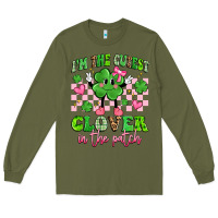 Army Green i'm the cutest clover in the patch Long Sleeve Tee - Artiststas