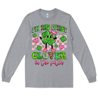 Heather Grey i'm the cutest clover in the patch Long Sleeve Tee - Artiststas