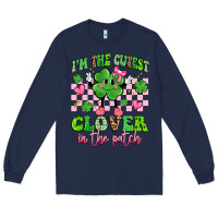 Navy i'm the cutest clover in the patch Long Sleeve Tee - Artiststas