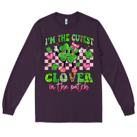 Plum i'm the cutest clover in the patch Long Sleeve Tee - Artiststas