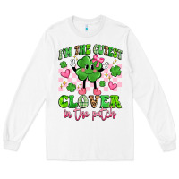 White i'm the cutest clover in the patch Long Sleeve Tee - Artiststas