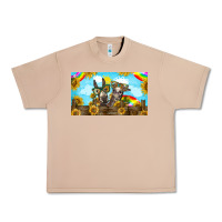 Burro 2 donkeys sunflower Urban Heavy Tee - BarkalooDesign