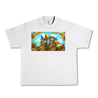 Lunar Rock 2 donkeys sunflower Urban Heavy Tee - BarkalooDesign
