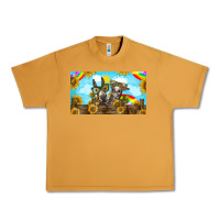 Peanut Butter 2 donkeys sunflower Urban Heavy Tee - BarkalooDesign