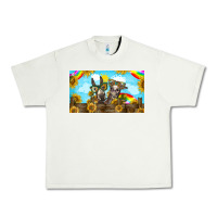 Pistachio 2 donkeys sunflower Urban Heavy Tee - BarkalooDesign