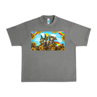 Tornado 2 donkeys sunflower Urban Heavy Tee - BarkalooDesign