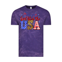 Cloud Purple God bless the USA Vintage Tee - Neo Western
