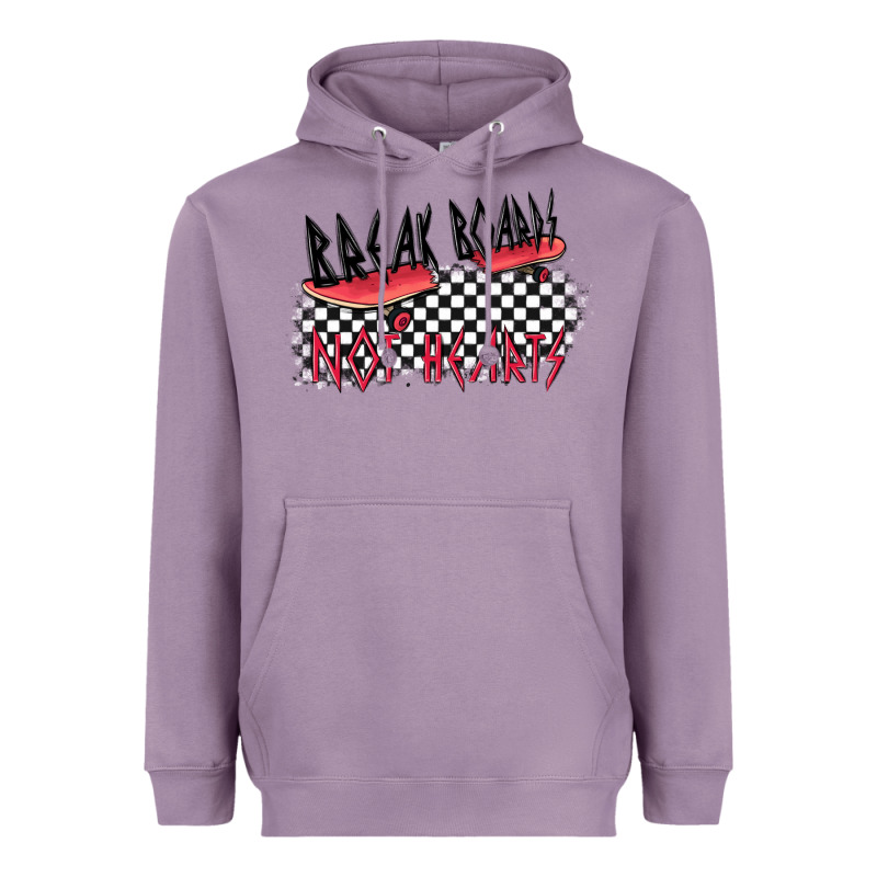 Break Boards Not Hearts Heavyweight Hoodie by MaliasSmallBusiness | Teevron