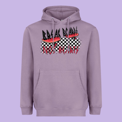 Break Boards Not Hearts Heavyweight Hoodie Designed By Maliassmallbusiness
