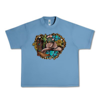 Pebble Blue western design Urban Heavy Tee - SublimationCraftShop