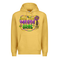 Antique Gold small town mardi gras Premium Hoodie - LillyAllenDesigns