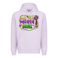 Lilac small town mardi gras Premium Hoodie - LillyAllenDesigns