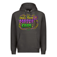 Smoke small town mardi gras Premium Hoodie - LillyAllenDesigns