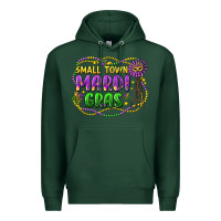 Sports Green small town mardi gras Premium Hoodie - LillyAllenDesigns