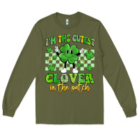 Army Green i'm the cutest clover in the patch artiststas Long Sleeve Tee - Artiststas