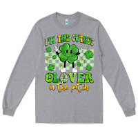 Heather Grey i'm the cutest clover in the patch artiststas Long Sleeve Tee - Artiststas