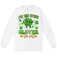 White i'm the cutest clover in the patch artiststas Long Sleeve Tee - Artiststas