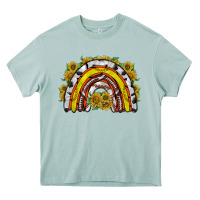 Arona sunflower sports rainbow Heavy Core Tee - RacoonDesign