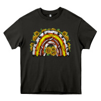 Asphalt sunflower sports rainbow Heavy Core Tee - RacoonDesign