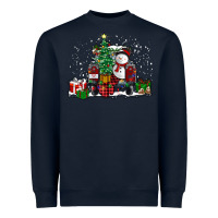 Navy christmas truck Heavyweight Sweatshirt - RanaPortraitStore