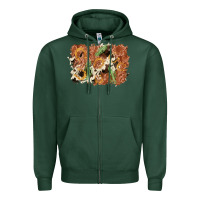 Sports Green horseshoe cowhide cactus background Zipper Hoodie - AdoDesignShop