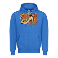 True Royal horseshoe cowhide cactus background Zipper Hoodie - AdoDesignShop